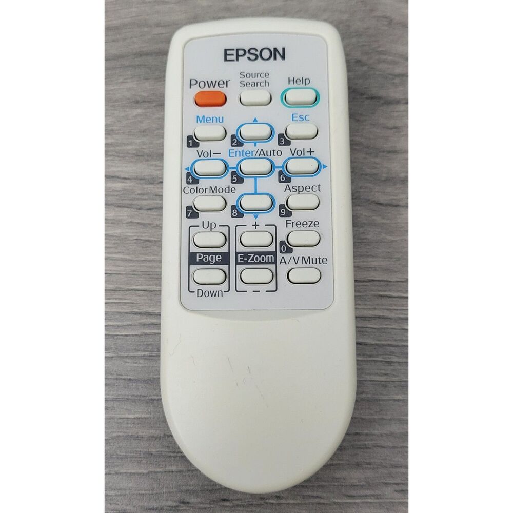 Epson Projector Remote 145663900‎ White Tested Pre-Owned